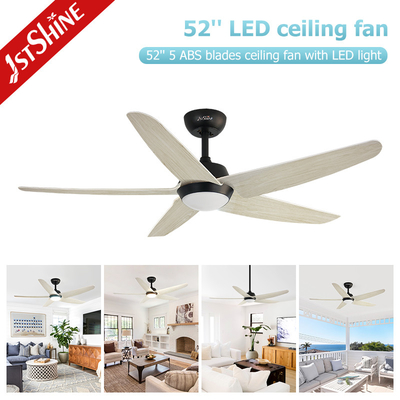 LED 5 Blade Ceiling Fan , Living Room Quiet High Speed DC Ceiling Fan
