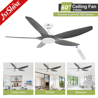 Plastic Blade 52 Inch LED Ceiling Fan With LED Light APP Control