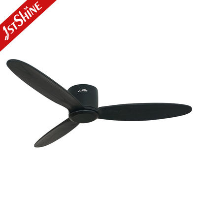 52'' Noiseless Motor Remote LED Ceiling Fan With 3 Wood Blades