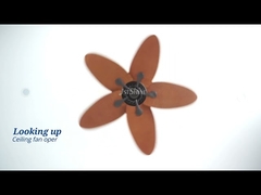 Large Airflow Low Noise 5 Blades Led Energy Saving Ceiling Fan With Remote Control