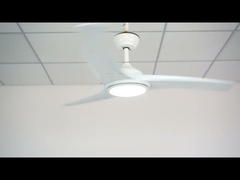 Remote Control Plastic Dimmable LED Ceiling Fan Color Changing Lighting