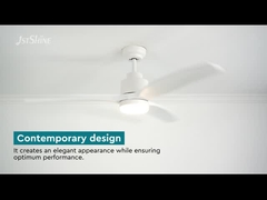 Düşük Profilli DC110V Kısılabilir LED Tavan Vantilatörü Ters Çevrilebilir Sessiz DC Motor