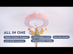 Gömme Montaj LED Tavan Vantilatörü Çocuk Temalı Pembe Tavan Vantilatörü，DC Motor