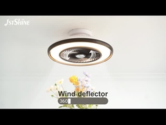 Bladeless Led Tavan Fan Flush Mount For Low Profile Dimming Led Light (Alçak Profil Sıvılandırma Led Işığı için Bladeless Led Tavan Fan Flush Mount)