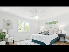 Geleneksel 35W Dekoratif Tavan Ventilatörü Çekil Zinciri 4 Yatak Odası İçin MDF Kılıçları