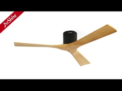 3 bıçaklı uzaktan kumandalı ahşap tavan fanı sessiz DC motor yüksek hız