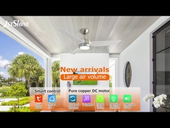 3 bıçaklı Tavan Ventilatörü Hafif DC Motorlu 6 Hızlı Seçim Modern Stil