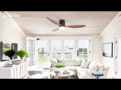 52 Inch Flush Montaged Fan Tavan Işık Dekoratif Plastik DC Motor