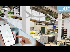 Uzaktan kumanda Dc motorlu beyaz tavan fanı 3 Plastik bıçak