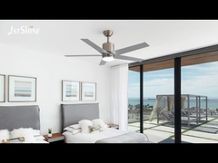 5 MDF Blade DC Motorlu 52 Inç Saten Nikel Tavan Ventilatörü