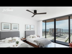 DC Motorlu Karanlık Ahşap Tavan Ventilatörü Sessiz Yüksek Hızlı