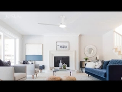 Beyaz/Siyah Tavan Ventilatörü, Düşürülebilir Işık Uzaktan Kumanda DC Motoru