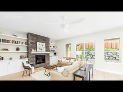 52 inç beyaz tavan fanı, sönüklenebilir LED ışığı ve uzaktan kumanda DC motoru ile