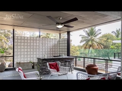 Klasik 52 inçlik LED ışığı ve çekme zinciri kontrolü olan tavan fanı