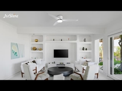 Seçmeli LED Işık DC Motor ABS Kılıçları ile Modern 2-in-1 Tavan Fanı