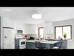 Işıklı 18 inçlik bıçaksız tavan vantilatörü, yatak odaları için düşük profilli tasarım