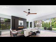 52'' Masif Ahşap Tavan Vantilatörü Doğal Zarafet ve Güçlü DC Motor