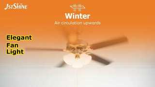 52 İnç Avrupa Tarzı Işıklı Tavan Vantilatörü