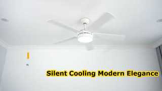 1stShine Modern White Ceiling Fan Quiet Cooling Solution