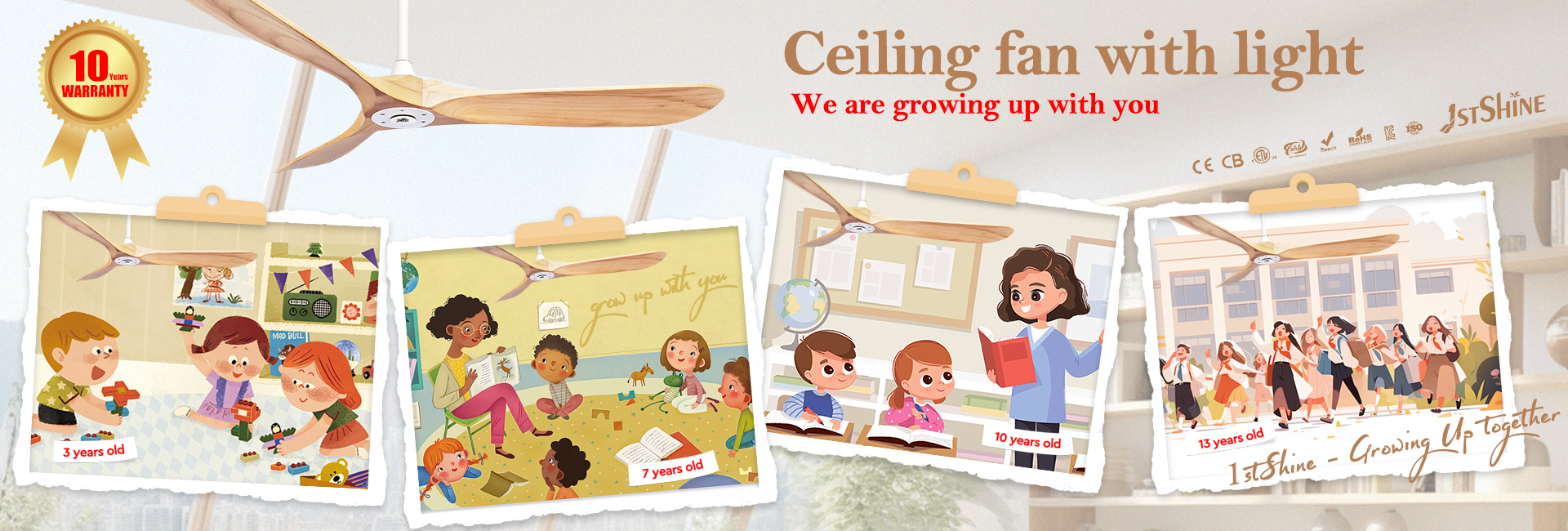 Kalite Uzaktan LED Tavan Fanı fabrika