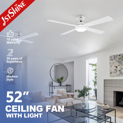 Kalite  Dc Motor 6 Speeds Remote Control White Ceiling Fan With 4 MDF Blades fabrika