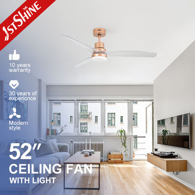 İyi bir fiyat. 52 Inç Rose Gold Finish, Şeffaf ABS Kılıçları ve Uzaktan Kumanda ile Hafifletilebilir LED Tavan Ventilatörü çevrimiçi