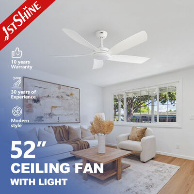 Kalite Sessiz DC motor ve 5 ABS bıçağı ile ultra ince tasarım için ışık ile 52 inç modern tavan fanı fabrika