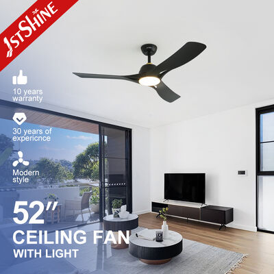 Kalite Modern iç mekanlar için LED Işık DC Motoru ve 3 ABS Blades ile 52 Inch Akıllı Tavan Ventilatörü fabrika